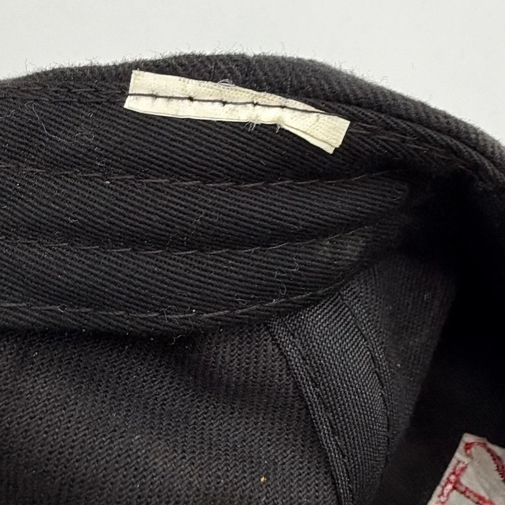 Stetson Legendary Hats 1865 Black Baseball Cap Embroidered Hook Loop Strapback